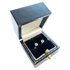 Pendientes de platino con diamantes