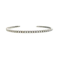 Platinum Diamond Tennis Bangle