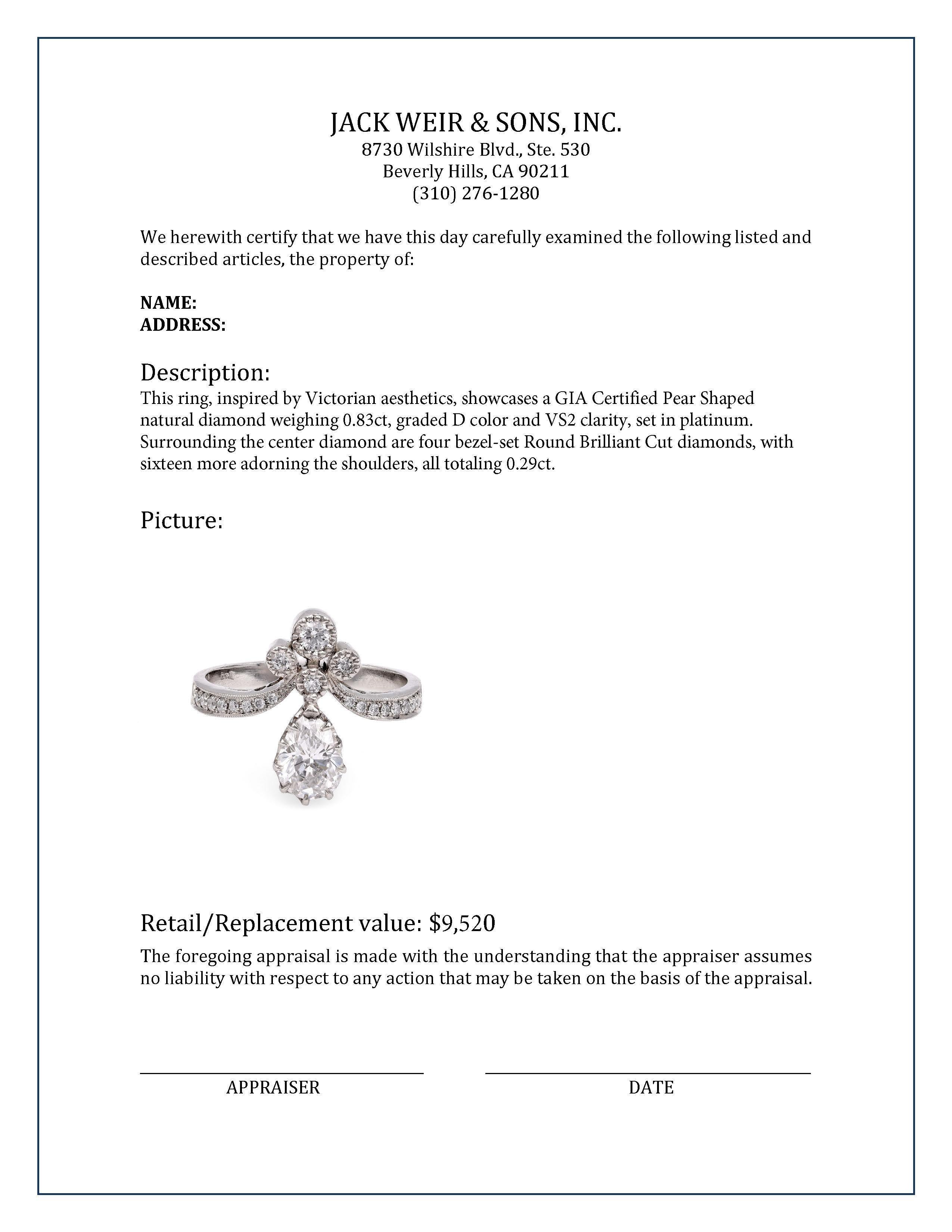 Women's or Men's Platinum Diamond Tiara Ring For Sale