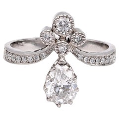 Platinum Diamond Tiara Ring