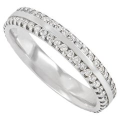 Platin Diamant Zweireihiger Eternity-Ring in voller Eternity 0,53 Karat