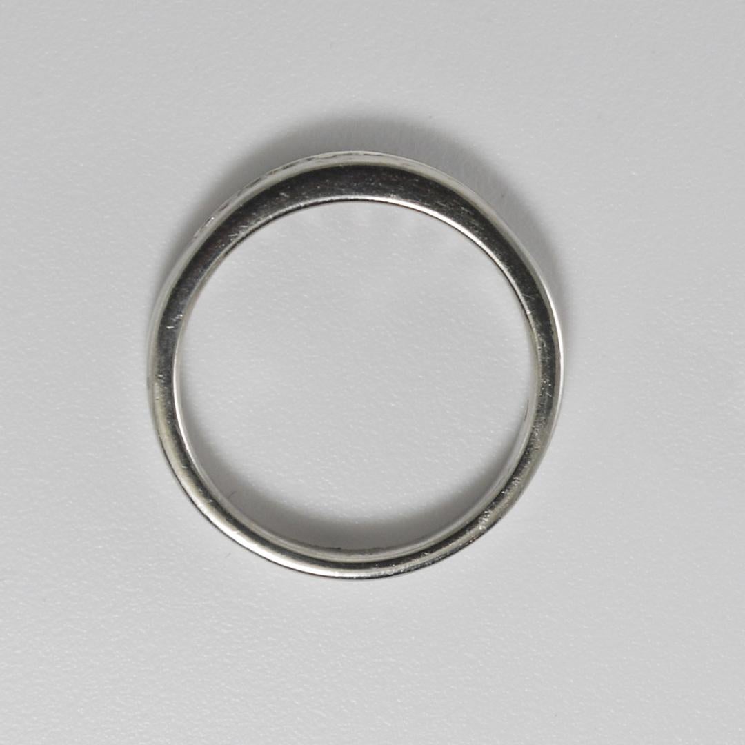 Women's or Men's Platinum Diamond Wedding Band 0.30ct