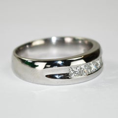 Platinum Diamond Wedding Band 0.75ct