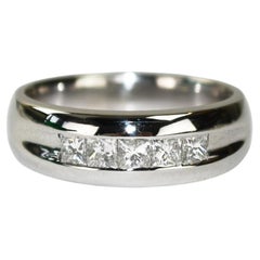 Platinum Diamond Wedding Band 0.75ct