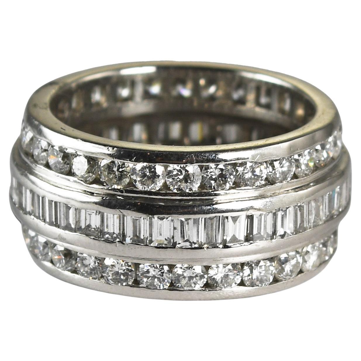 Alliance en platine et diamants 2.50 carat