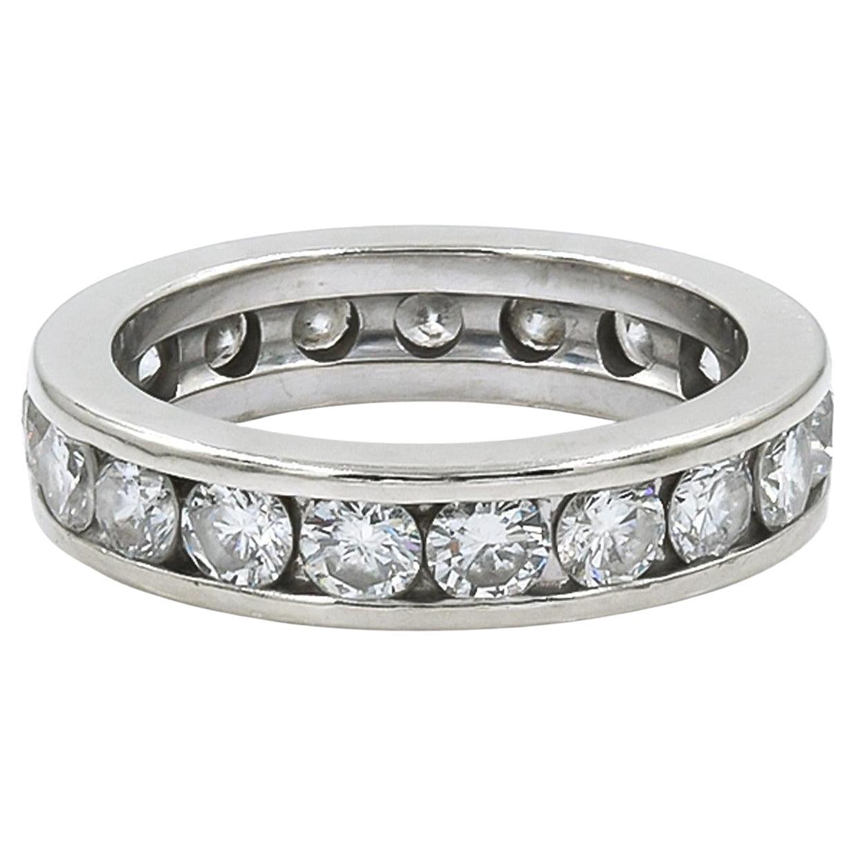 Platinum Diamond Wedding Band Ring