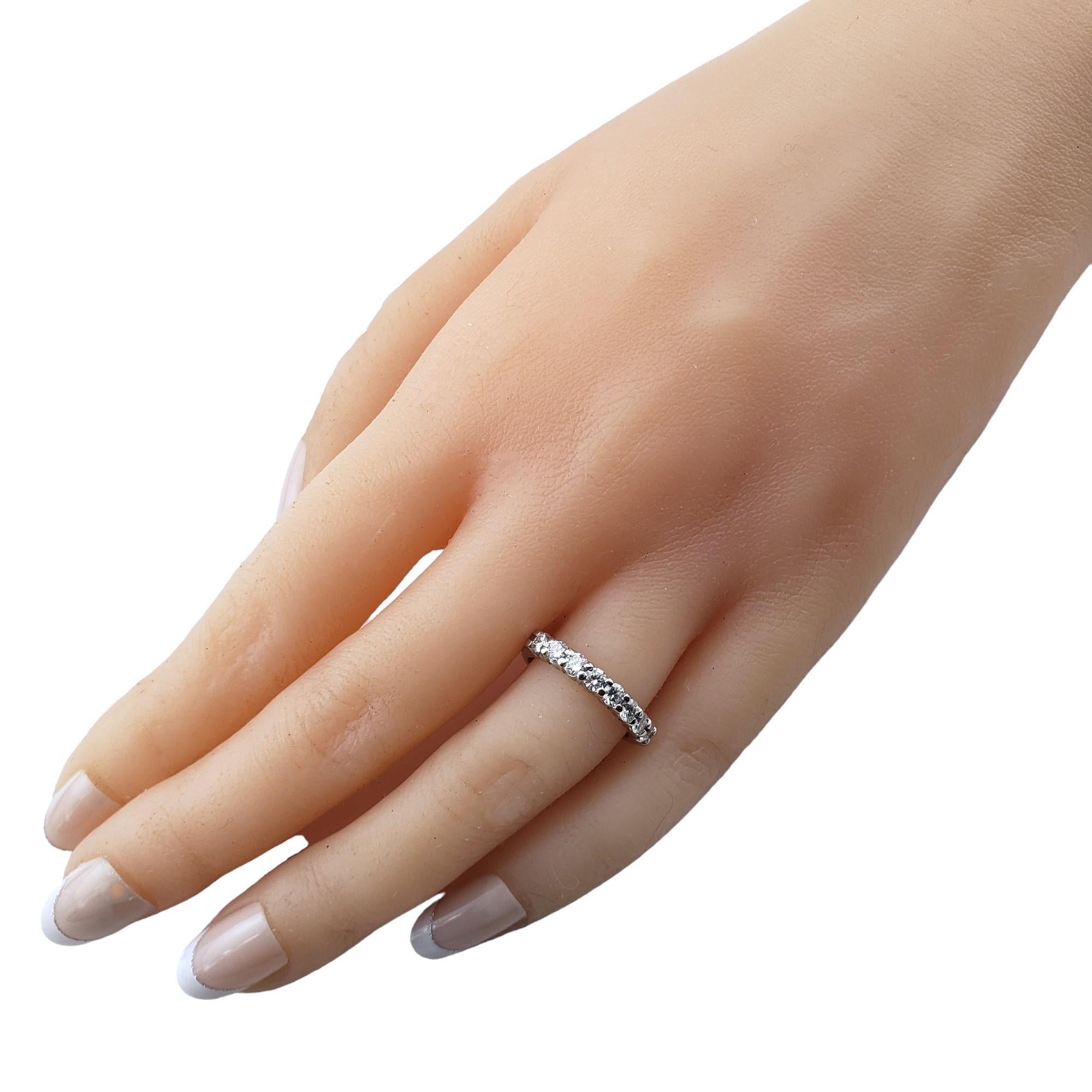 Platinum Diamond Wedding Band Ring Size 4.5 #15790 For Sale 2