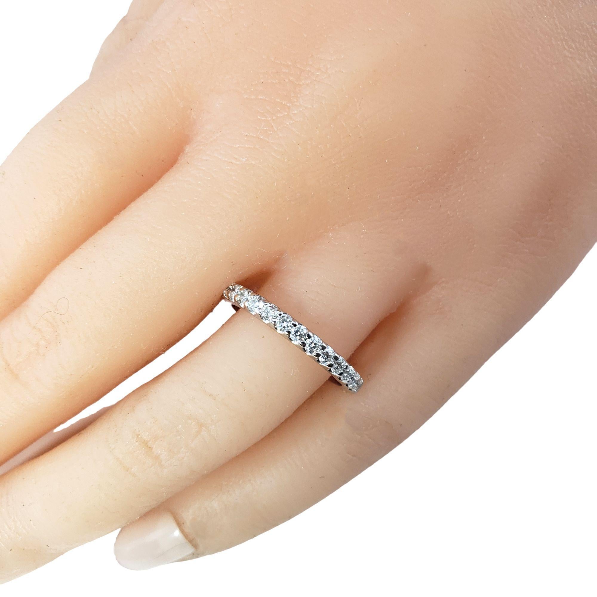 Platinum Diamond Wedding Band Ring Size 6.5 #15273 For Sale 3