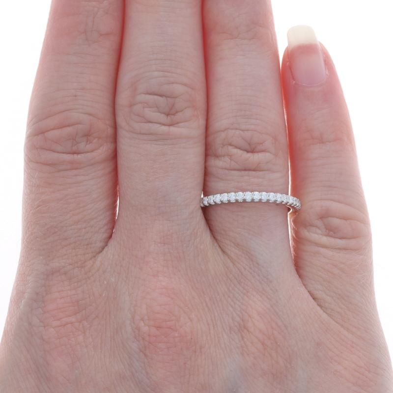 Round Cut Platinum Diamond Wedding Band - Round Brilliant .50ctw Ring For Sale