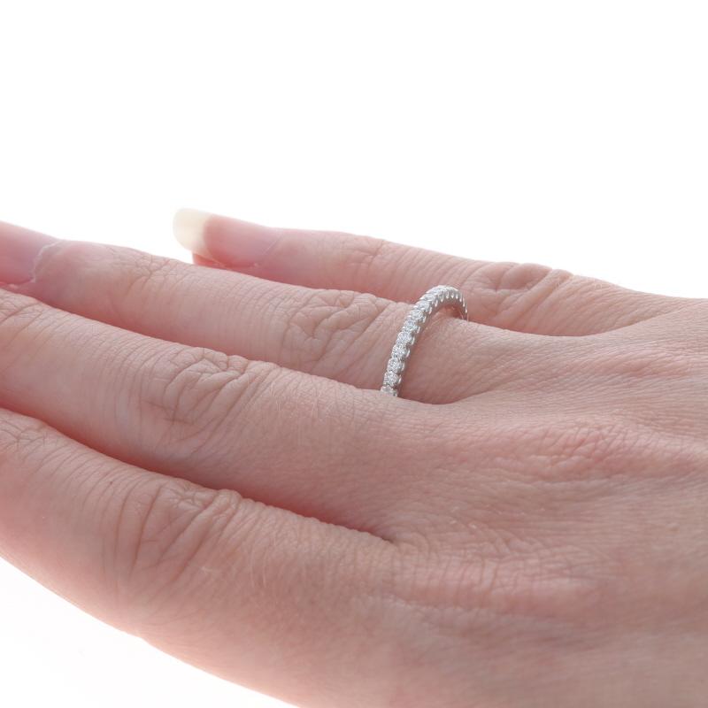 Women's Platinum Diamond Wedding Band - Round Brilliant .50ctw Ring For Sale