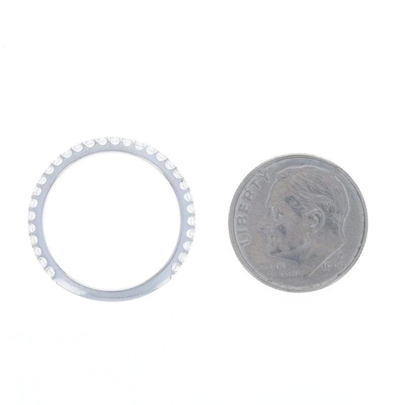 Platin Diamant Ehering - Runder Brillant .50ctw Ring im Angebot 1