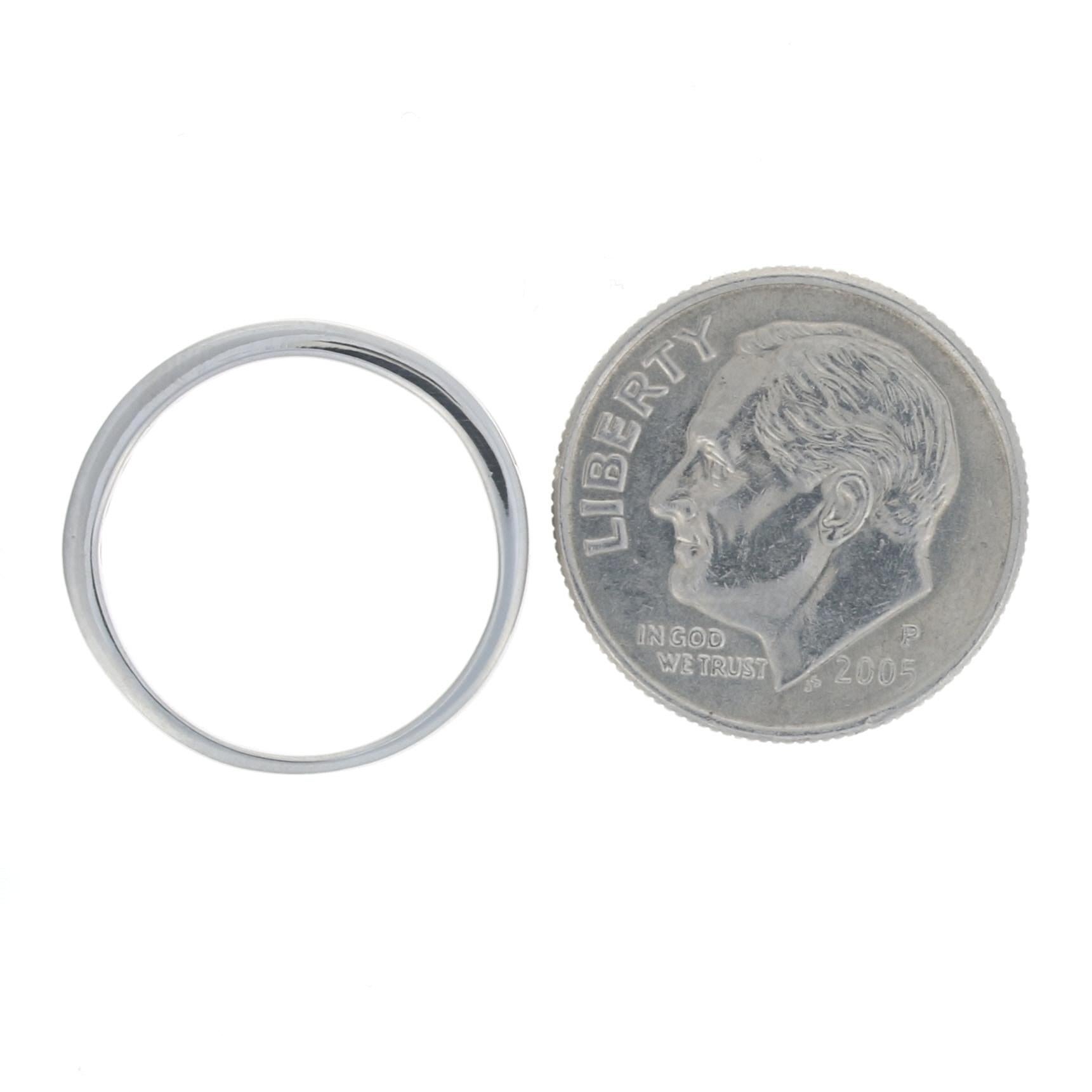 Women's or Men's Platinum Diamond Wedding Band, Round Brilliant Cut .18ctw Channel Set Ring