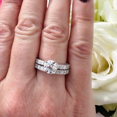 Platinum Diamond Wedding Set
