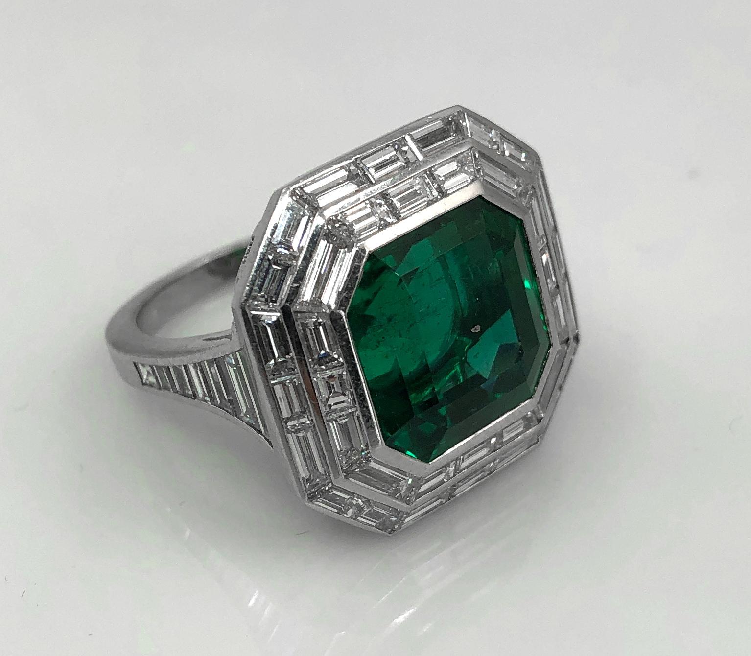 11 carat emerald cut diamond