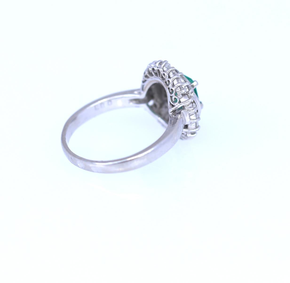 Platinum Diamonds Baguettes Emerald Ring, 2010 1