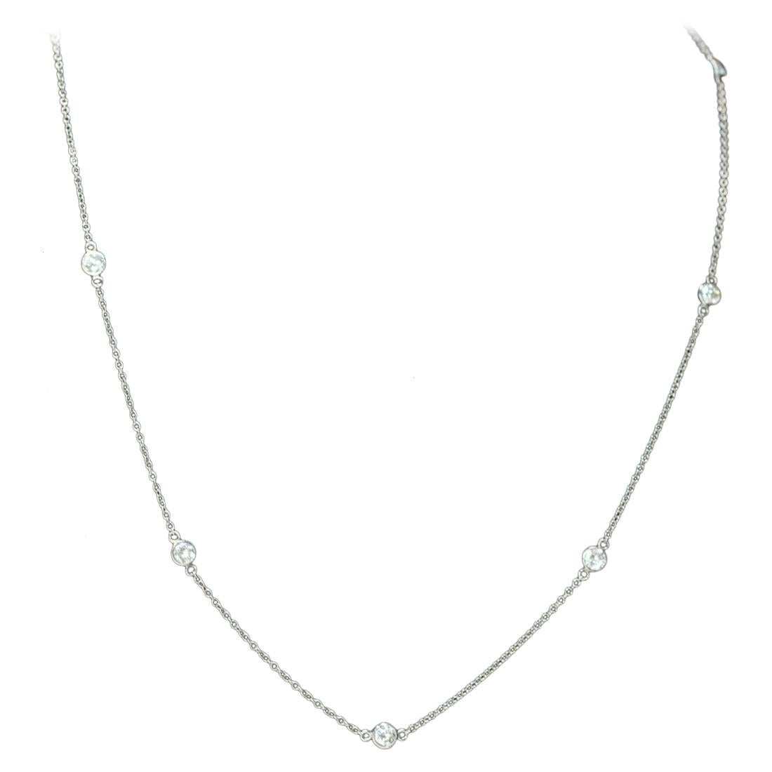 Hearts by the Yard Platinum and Diamond Necklace by Alexia Connellan ...