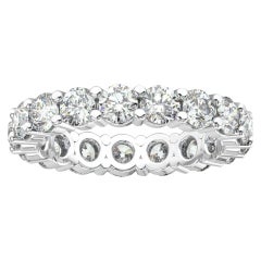 Doris, bague d'éternité en platine et diamants 2 1/2 Ct. tw