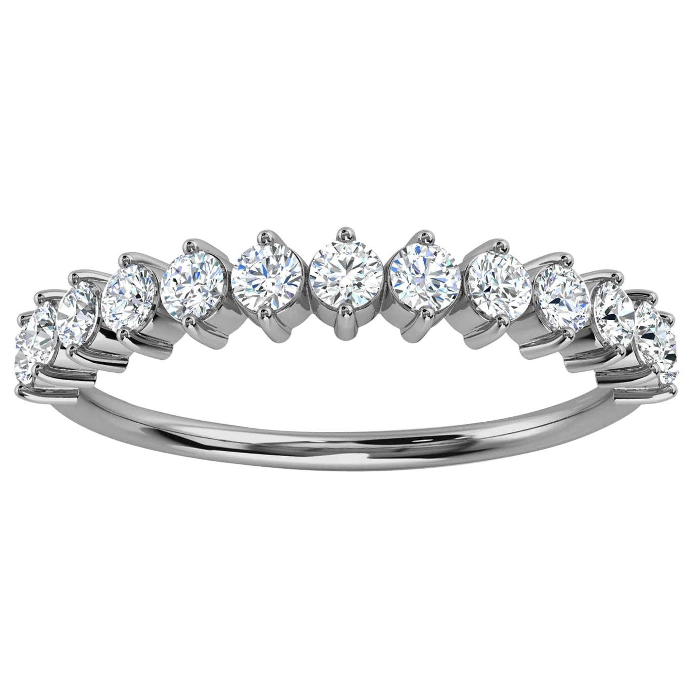 Platinum Efrat Delicate Organic Design Diamond Ring '2/5 Ct. Tw' For Sale
