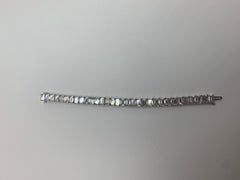 Platinum Emerald Cut Diamond Bracelet