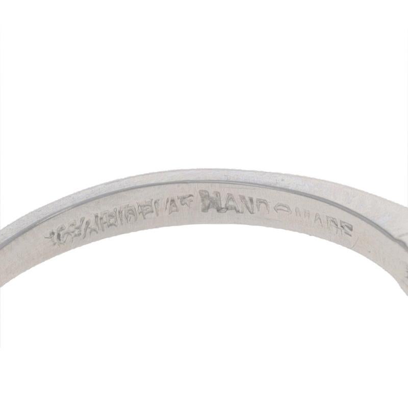 Platin Smaragd-Diamant-Ring - 900 Birnenschliff 2,62 ctw im Angebot 2