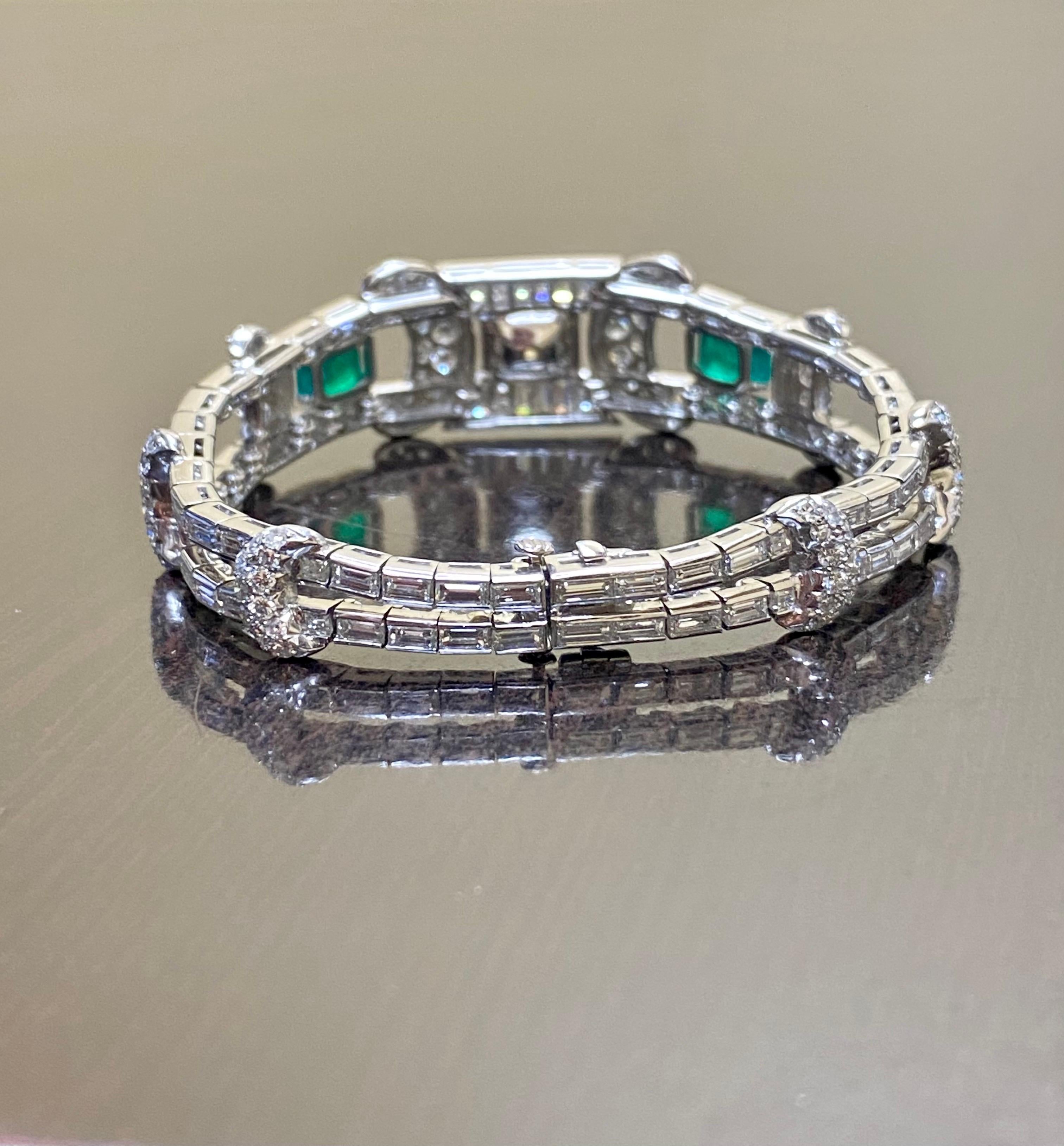 Platinum Emerald GIA Certified 3.34 Fancy Yellow Cushion Cut Diamond Bracelet For Sale 7