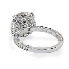 Platinum Engagement Ring with 3.04-carat Certified OEC Diamond