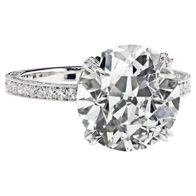 Leon Mege The Perfect Solitaire platinum engagement ring with round ...