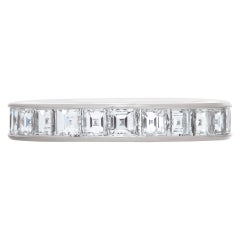 Platinum Eternity Band with 2.88 Carats in Diamonds