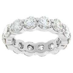 Vintage Platinum Eternity Band with Approximately 5 Carats in Diamonds