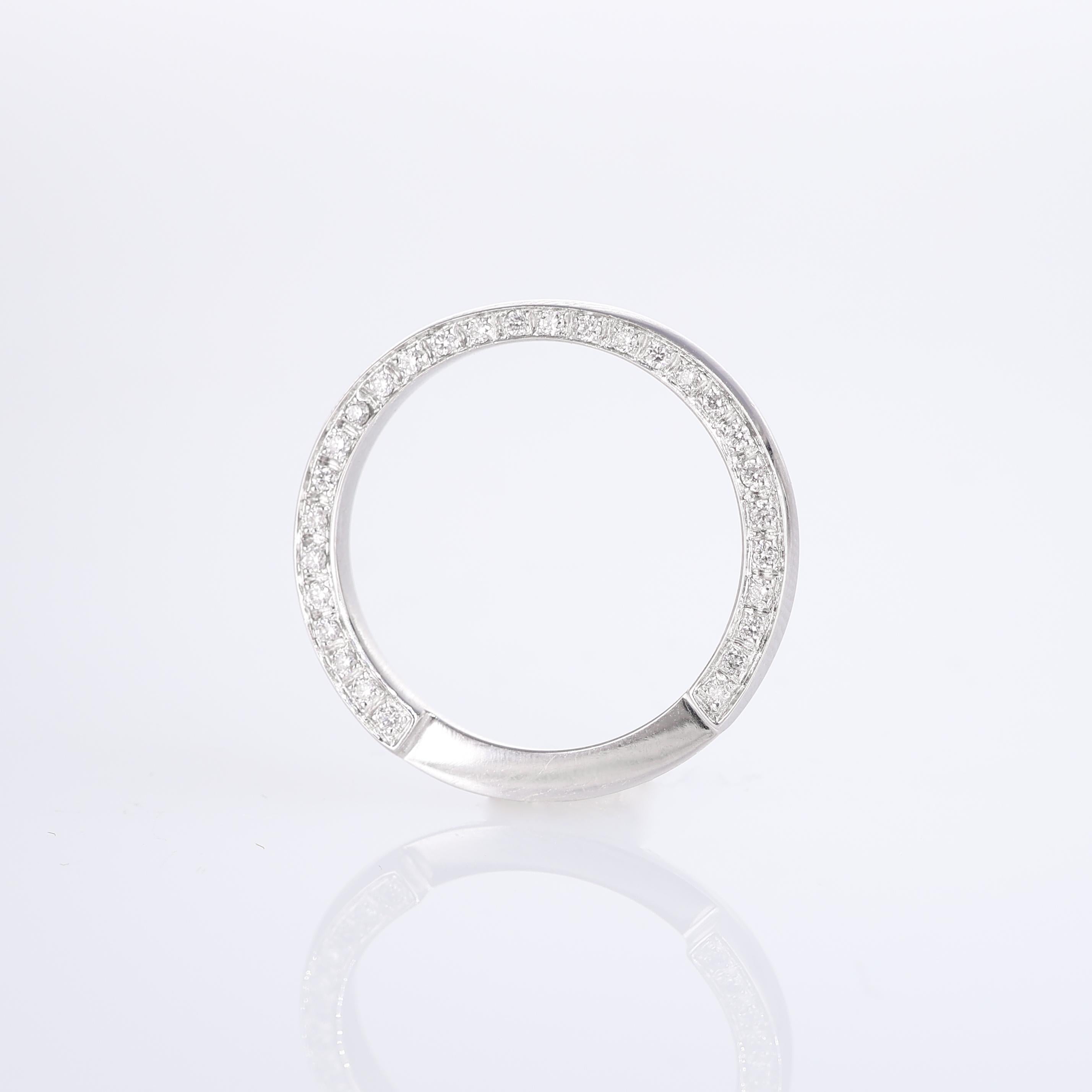 IMPORTANT NOTE:
✔ No additional costs will be added to this order.
✔ Shipping and customs duties are fully covered by us.
--------------------
This elegant platinum eternity band is adorned with sparkling white diamonds, totaling 0.15 carats. The