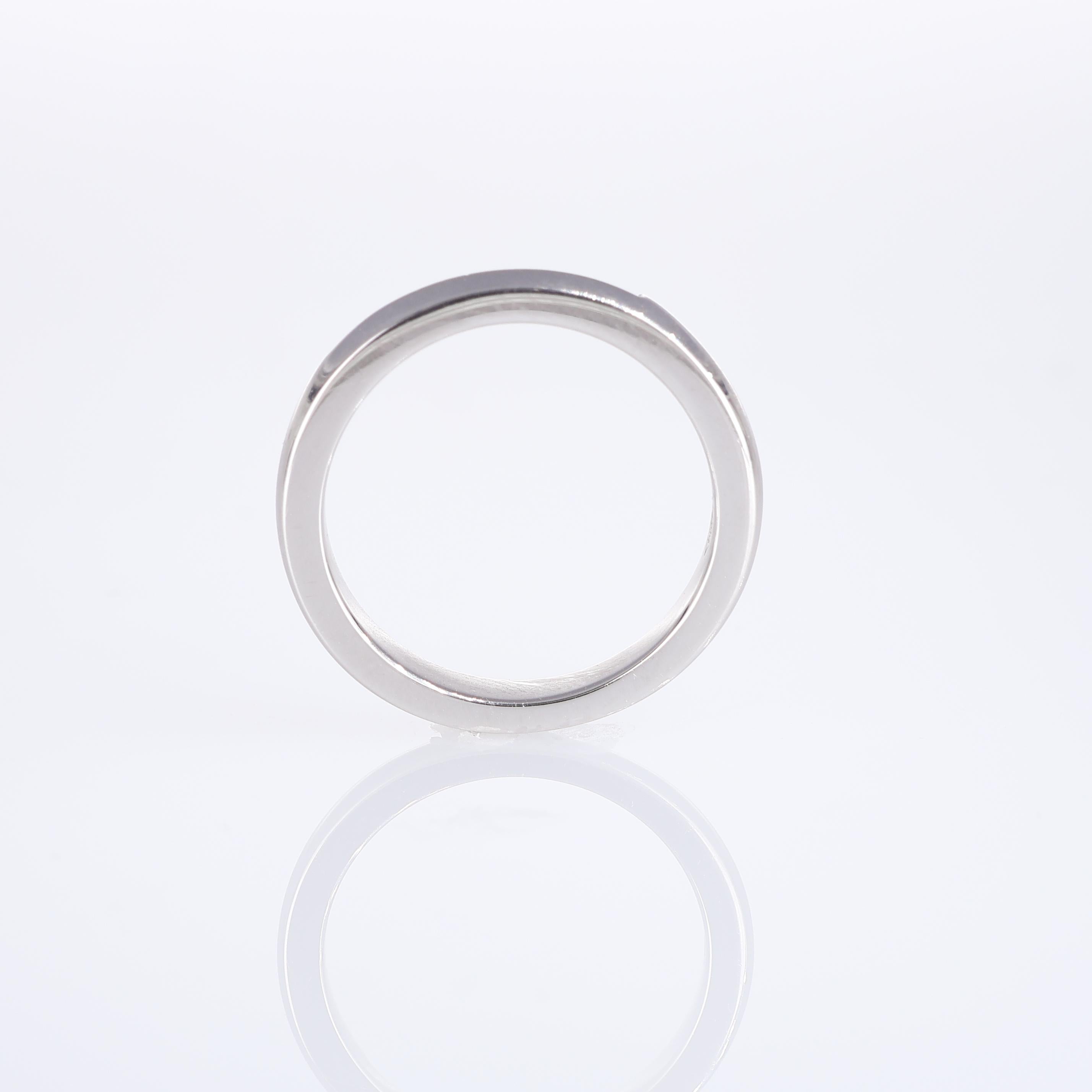 Platinum Eternity Band with White Diamonds In New Condition For Sale In Bergamo, BG