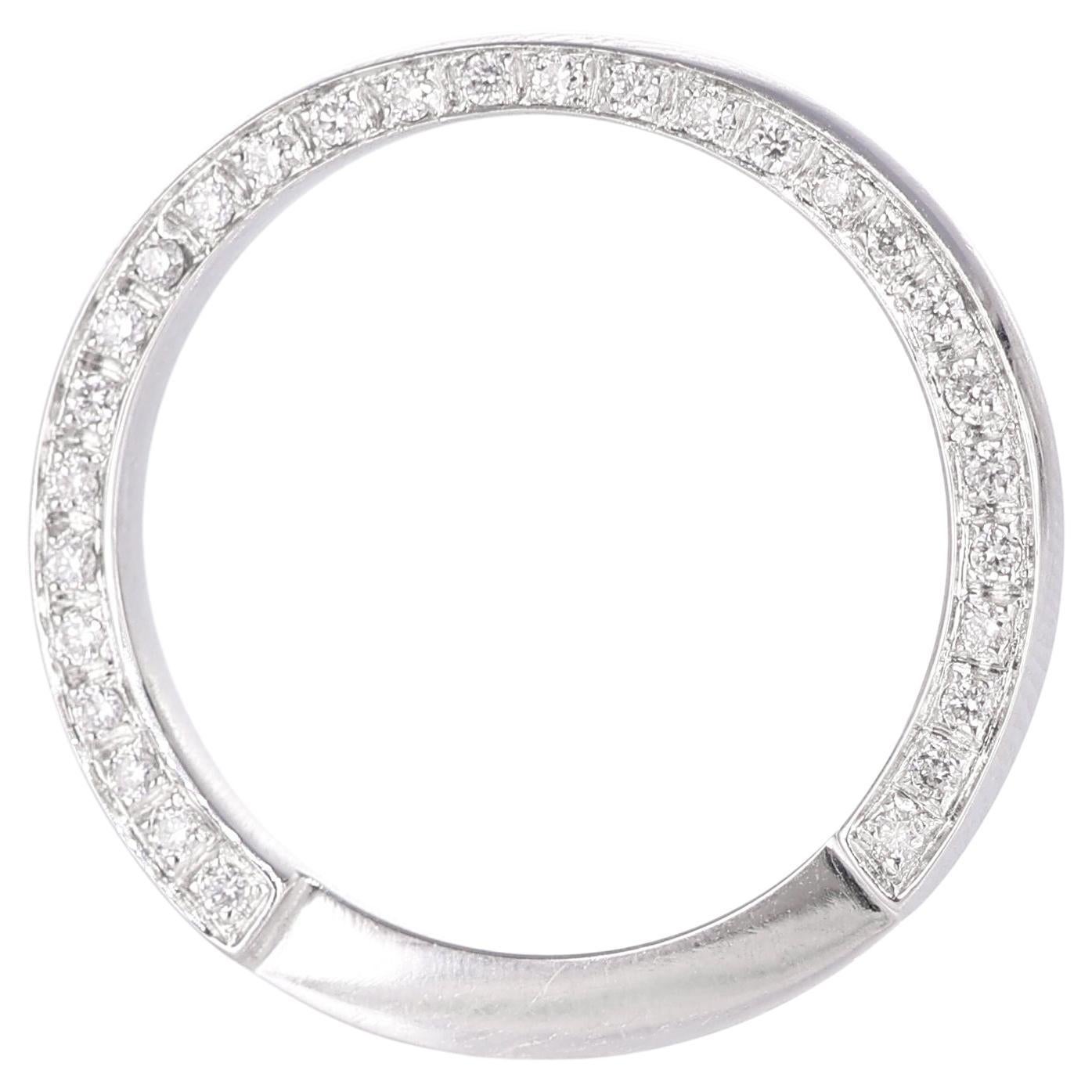 Platinum Eternity Band with White Diamonds