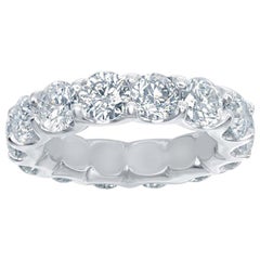 Anello Eternity in platino da 5,50 carati