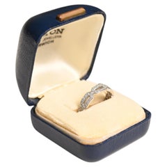 Platinum Eternity Wedding Band. 0.60ct Diamond Band Pave Set Twist link G-H VS