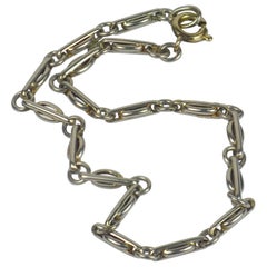 Platinum Fancy Link Bracelet