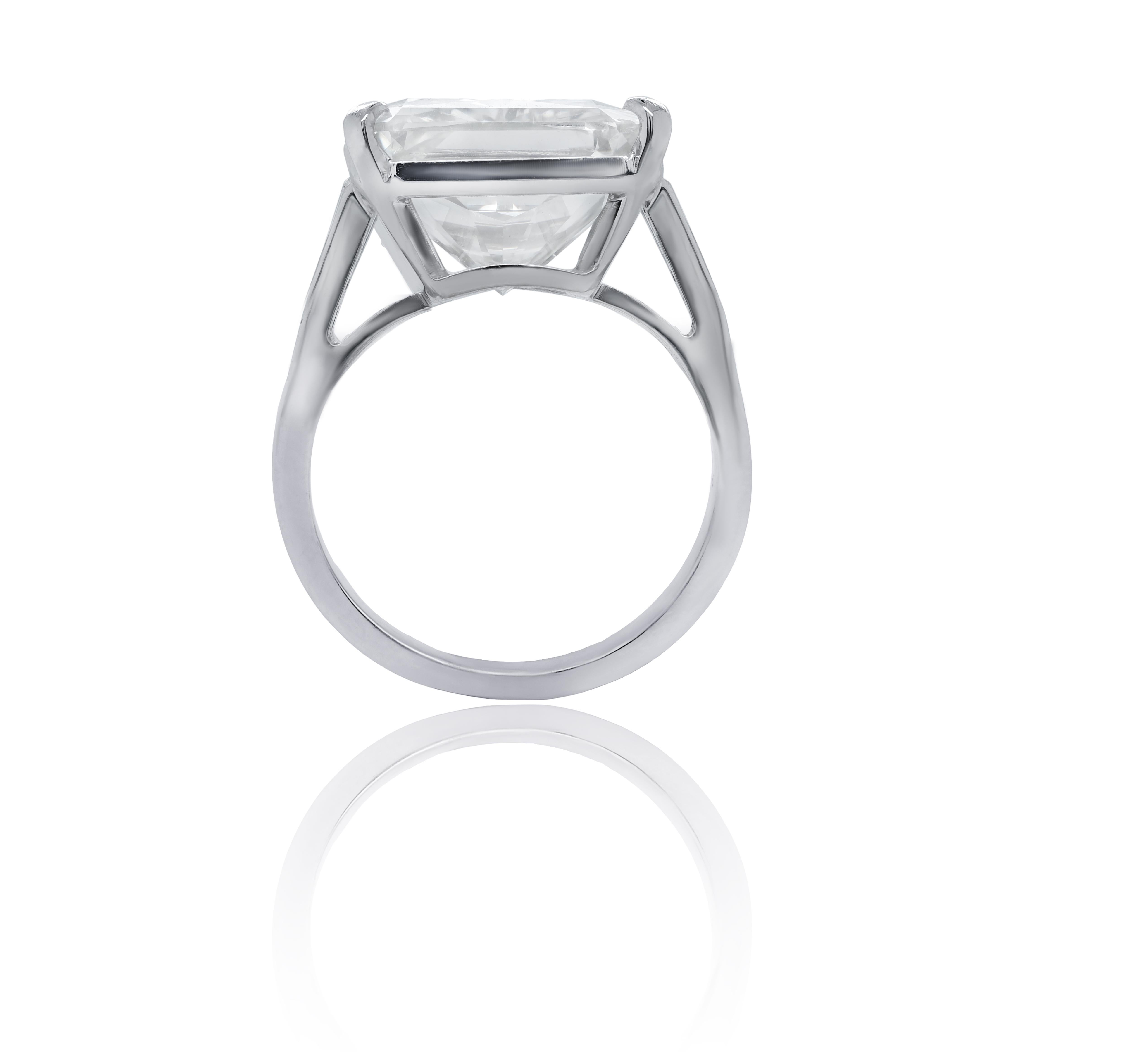 Platin Fashion Ring strahlend 9,91cts k si2 GIA#2205227262, Fassung 0,30cts Diamanten
