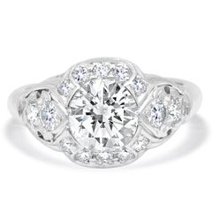 Platinum Filigree Diamond Ring Platinum Filigree Diamond Ring