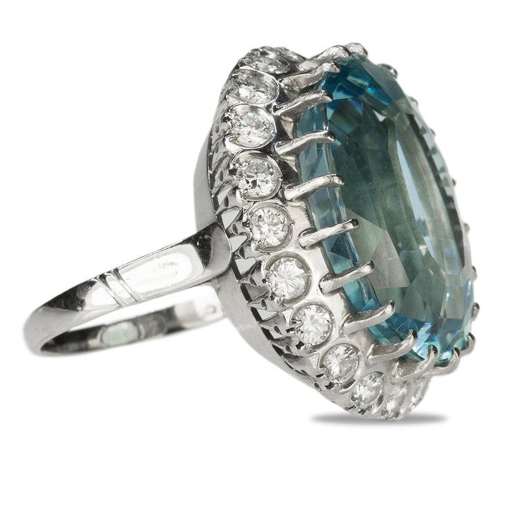 Platinum Fine Aquamarine Ring For Sale at 1stDibs fine aquamarine rings