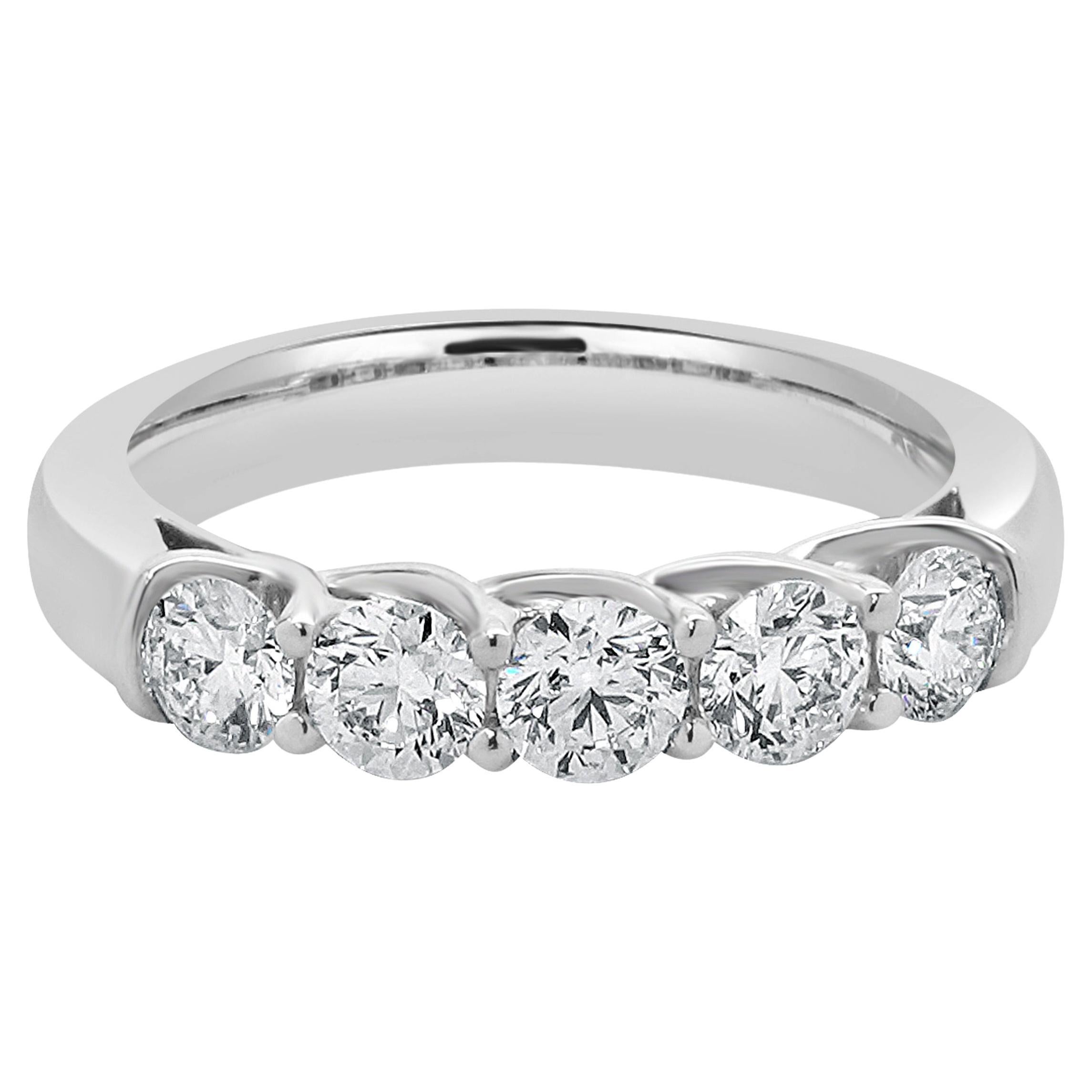 Platinum Five Diamond Band
