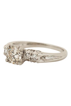 Platinum Five Stone Diamond Engagement Ring