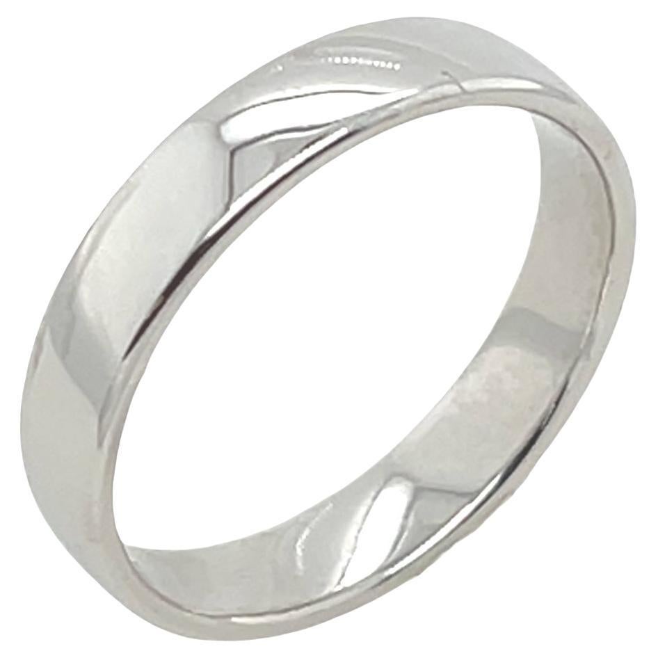 Anneau de mariage platine 4mm