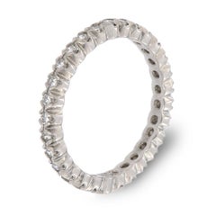 Platinum Flush Prong Set Diamond Eternity Ring '2/3 Carat'