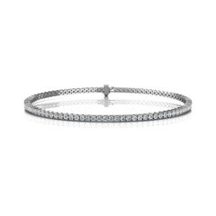 Platinum Four Prongs Diamond Tennis Bracelet '2 Carat'
