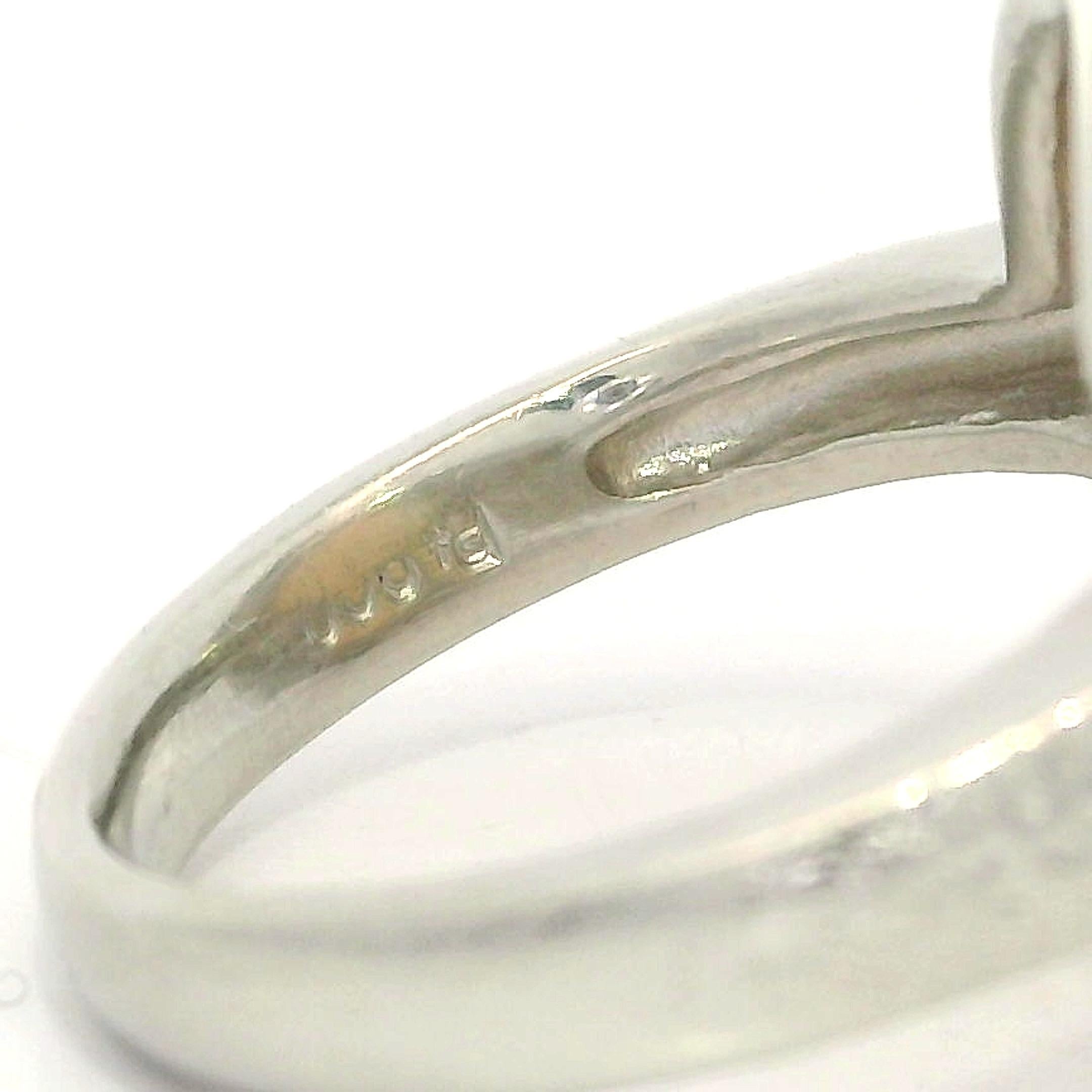 Anello in platino a forma libera con opale di fuoco lucida e diamanti in stile pepita in vendita 1