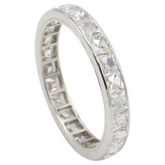 Anillo de Platino de Corte Francés con Diamante Natural de 2,50 Quilates