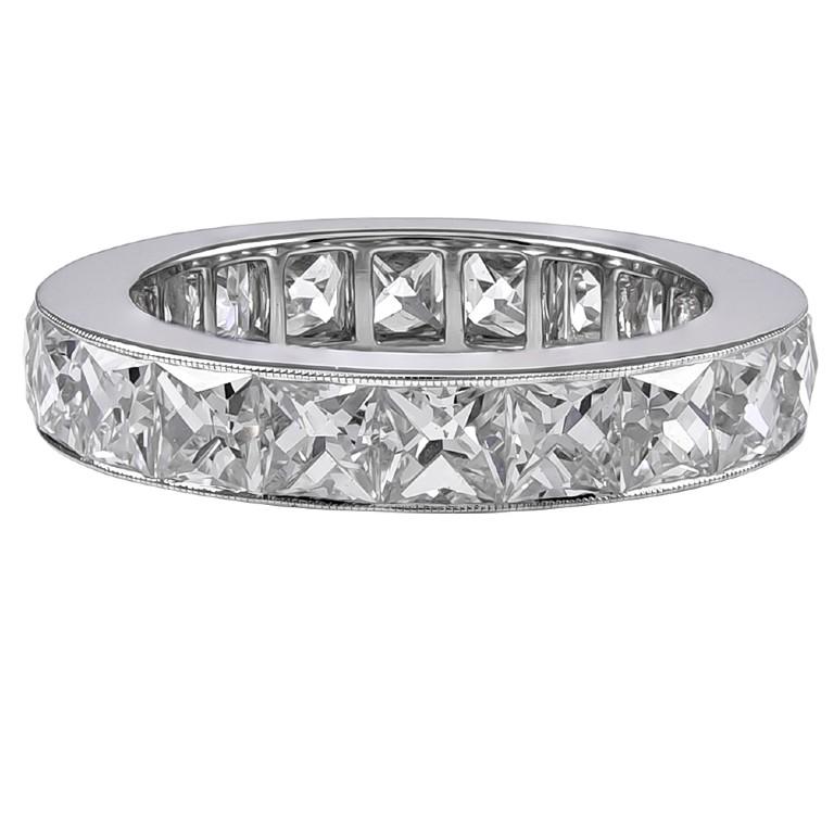 6.83 Carat French Cut Diamond Band in Platinum

The ring is a size 6 1/2.  Please message us regarding resizing.

Sophia D by Joseph Dardashti LTD has been known worldwide for 35 years and are inspired by classic Art Deco design that merges with