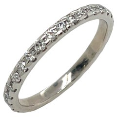 Platinum Full Eternity Diamond Ring Set With 0.50ct H/SI