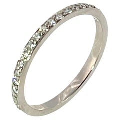 Platinum Full Eternity Diamond Ring, Set With 0.50ct Natural Diamonds