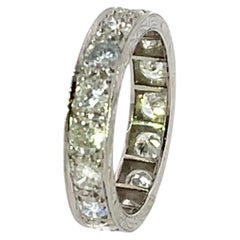 Ewiger Diamantring aus Platin, besetzt mit 1.60ct natürlichen Diamanten