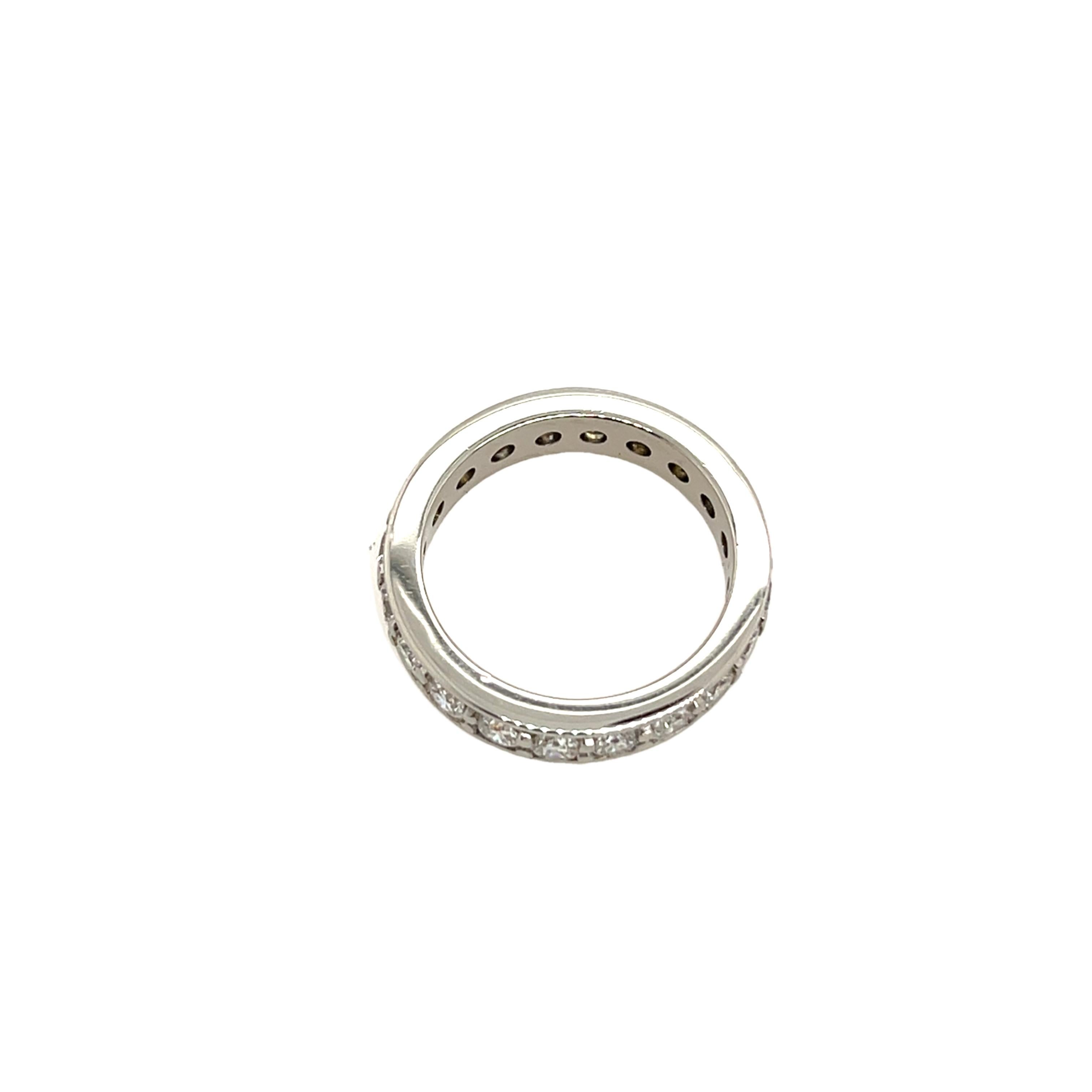 Full eternity platinum diamond ring set with 2.0 carats of natural round brilliant cut diamonds 
in lustrous platinum, this ring is the perfect symbol of your unending commitment. 
Total Diamond Weight: 2.0ct 
Diamond Colour: G
Diamond Clarity: